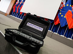 AudioPressBox im Regierungsbüro